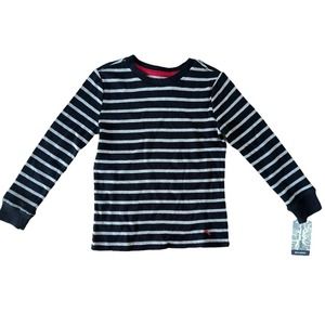 Tommy Bahama Boy's Thermal Top Tee Long Sleeve Striped Cotton Size S (5/6)